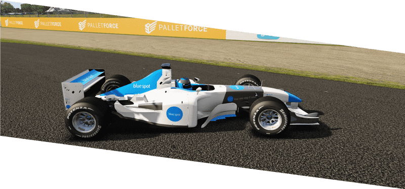 Blue Spot High-Performance Race Car PNG