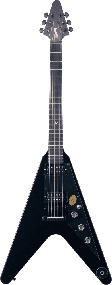 Sleek Electric Guitar with a Bold Design PNG