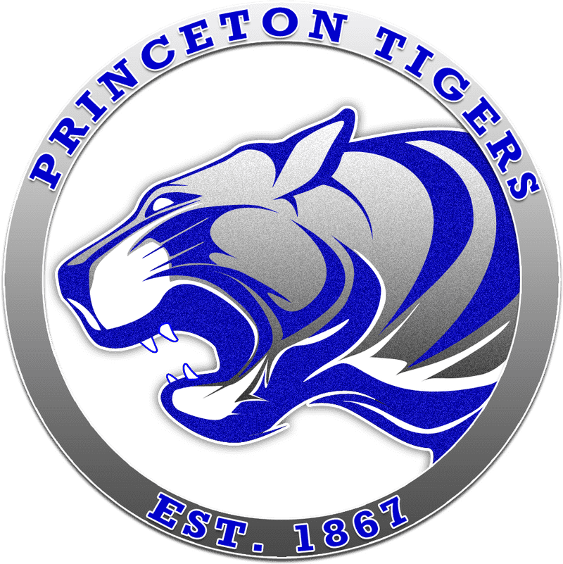 Princeton Tigers School Spirit Logo PNG