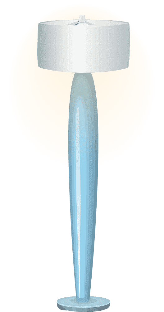 Elegant Blue Oil Lamp Illuminating Your Space PNG