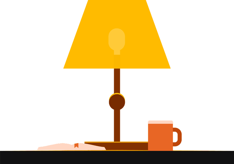 Cozy Corner Lamp and Light Serenity PNG