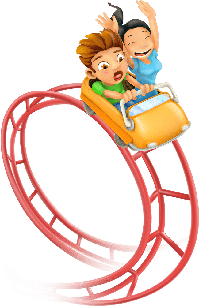 Exciting Paint Roller Adventure Ride PNG