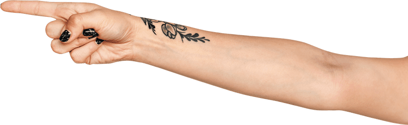 Bold Tattoo Artistry on a Stylish Arm PNG