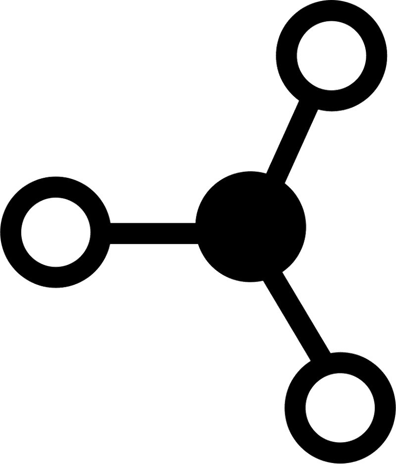 Simple Molecule Structure Representation PNG