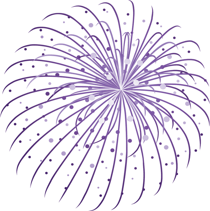 Magical Night with Firework Sparkler Glow PNG