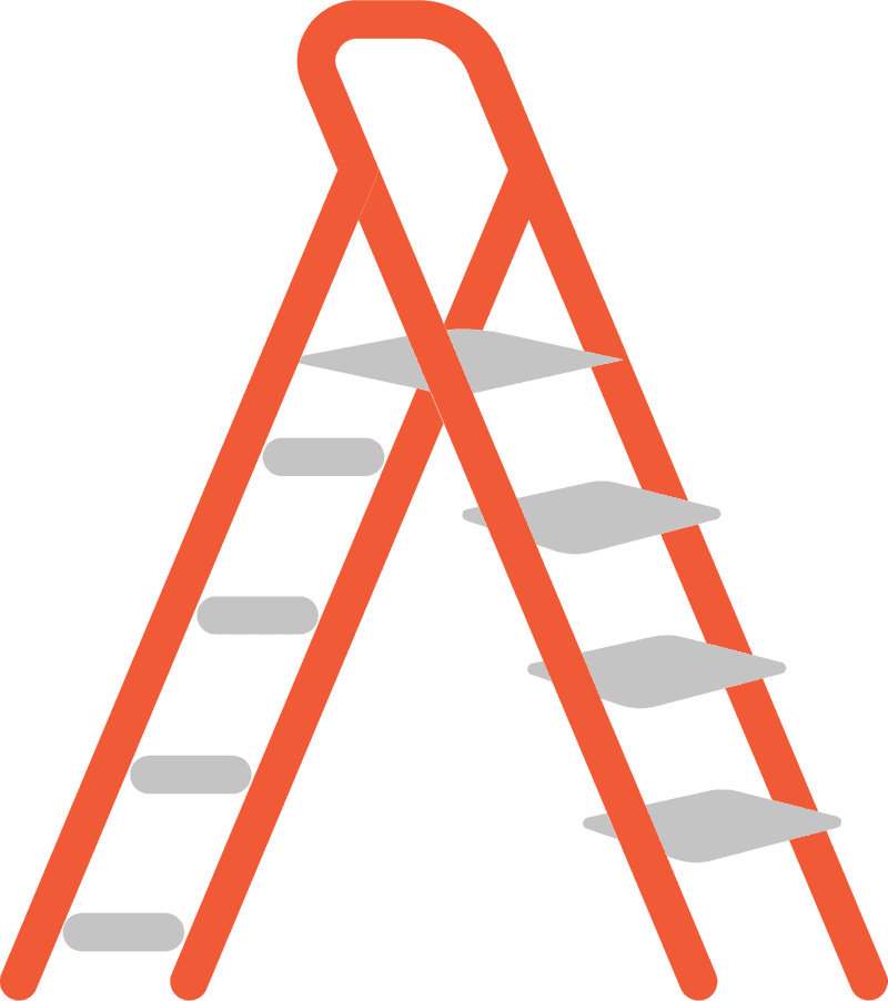 Creative Climbing Ladder for Every Task PNG