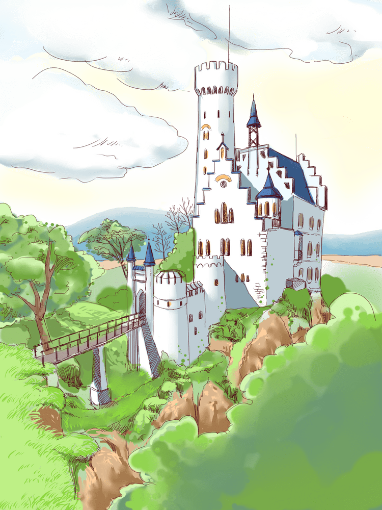 Forest Enchantment The Castle on the Hill PNG