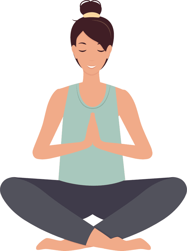 Serenity in Yoga Practice PNG
