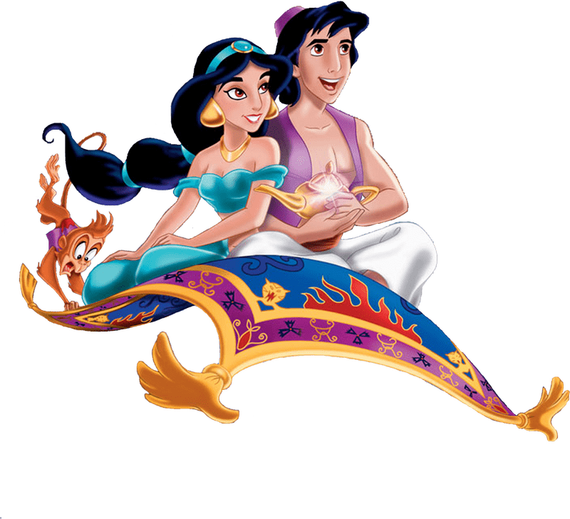 Enchanting Jasmine Tea Adventure on a Magic Carpet PNG