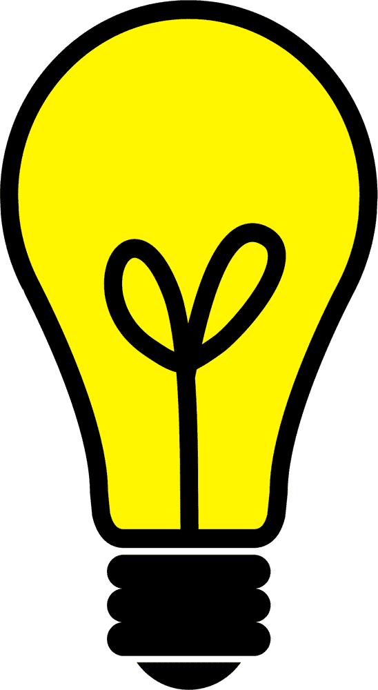 Bright Ideas with a Light Bulb PNG