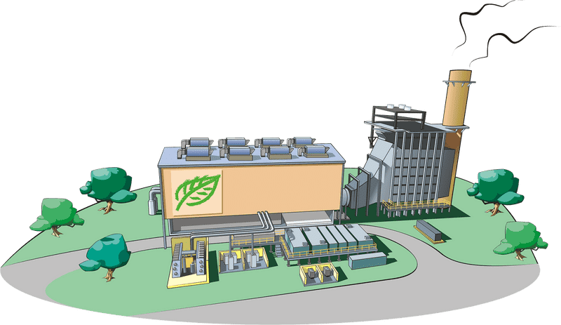 Eco-Friendly Production Factory PNG