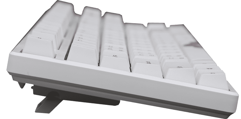 Sleek Ergonomic White Keyboard Design PNG