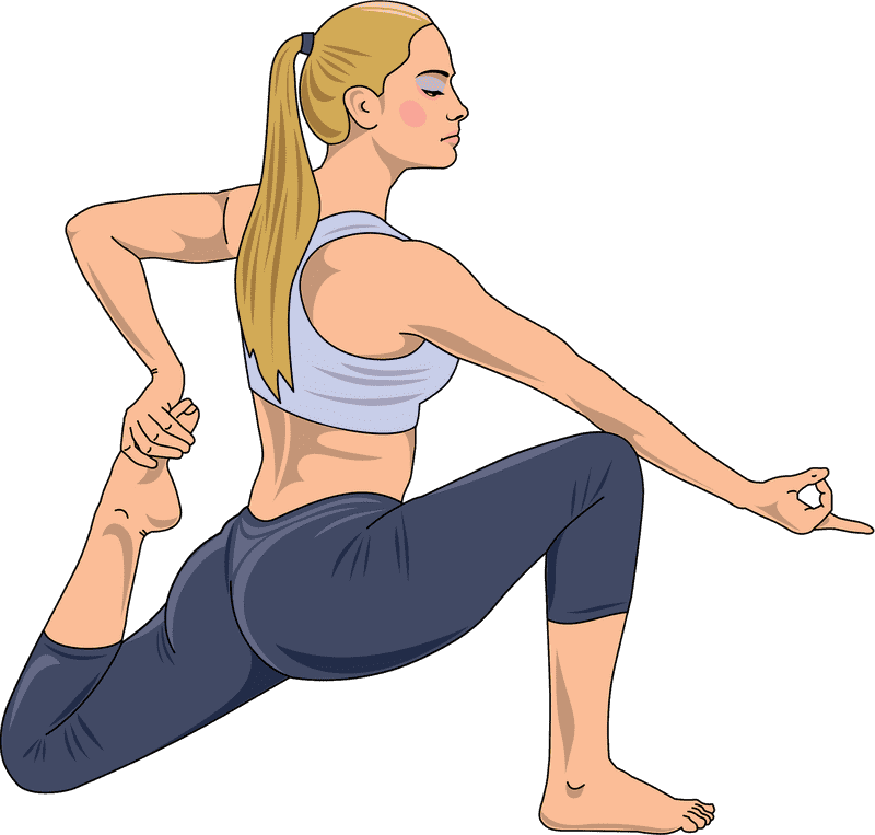 Dynamic Yoga Flow Mastering Balance and Strength PNG