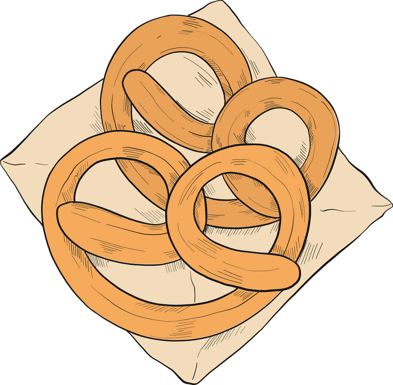 Deliciously Twisted Pretzel Snack Delight PNG
