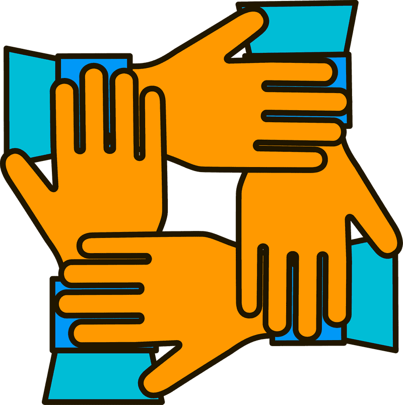 Teamwork Unity in Every Hand PNG