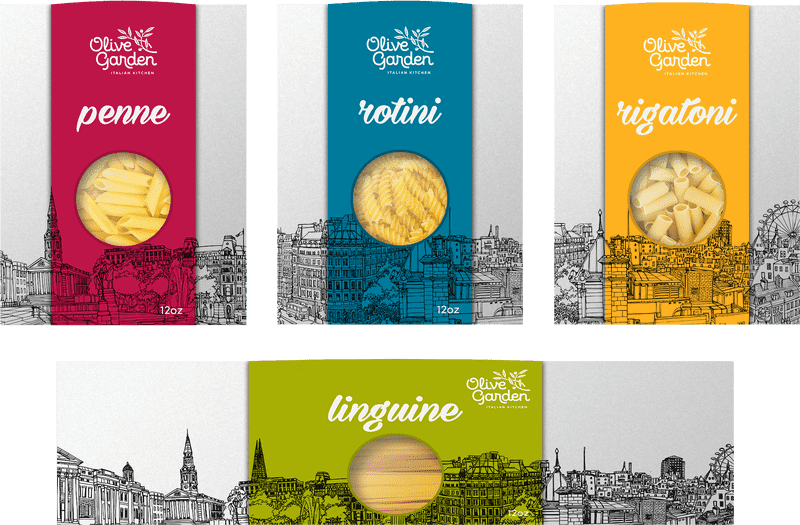 Olive Oil Pasta Varieties from Olive Garden PNG