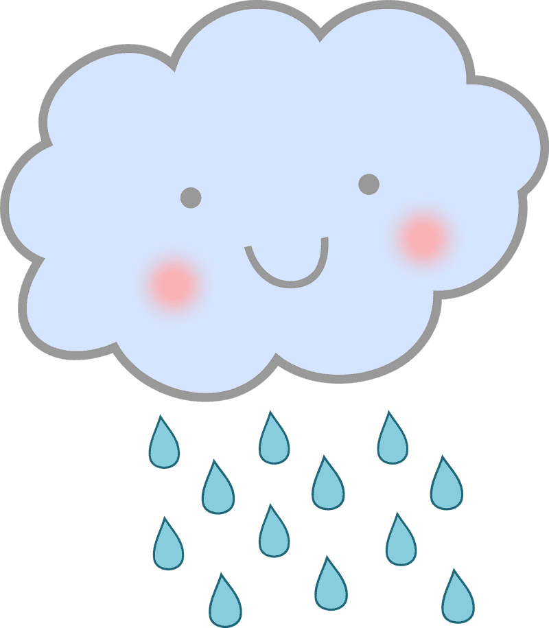Smiling Cloud of Gentle Rain PNG