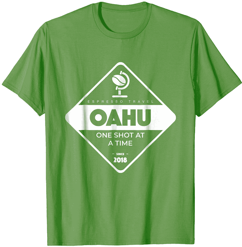 Oahu Espresso Machine Adventure T-Shirt PNG