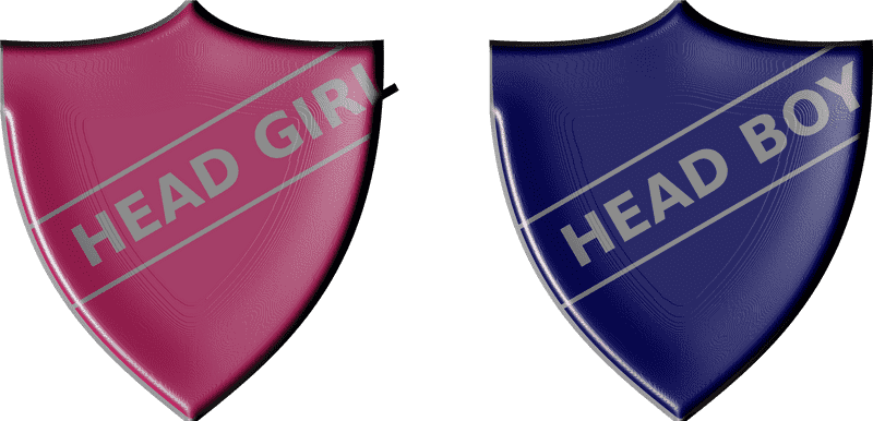Name Badge for Head Girl and Head Boy PNG