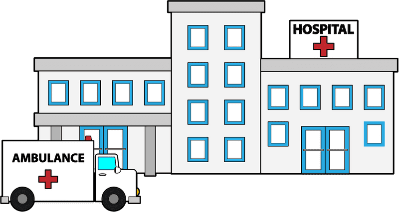 Emergency Care Hospital and Ambulance Services PNG