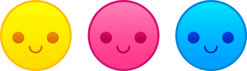 Vibrant Smiley Faces of Joy PNG