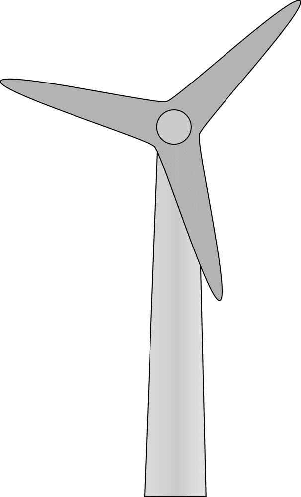 Efficient Energy Generation Wind Turbine Design PNG