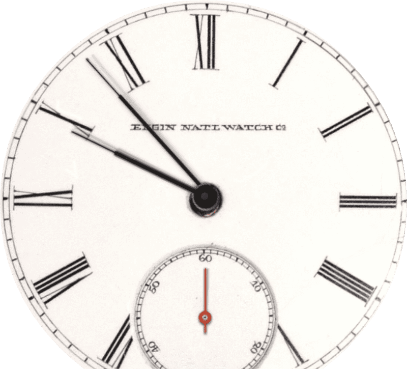 Elegant Elgin Pocket Watch Design PNG