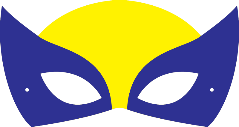 Vibrant Facial Mask for Creative Expressions PNG