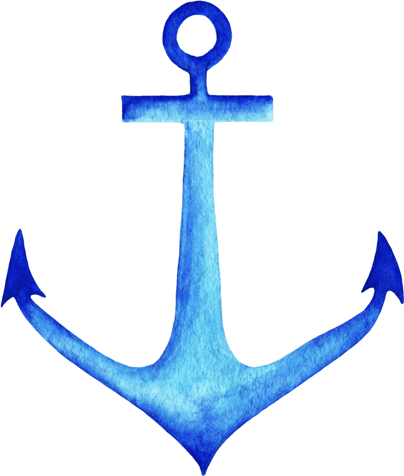 Calm Waters Anchor Steadfast at Sea PNG