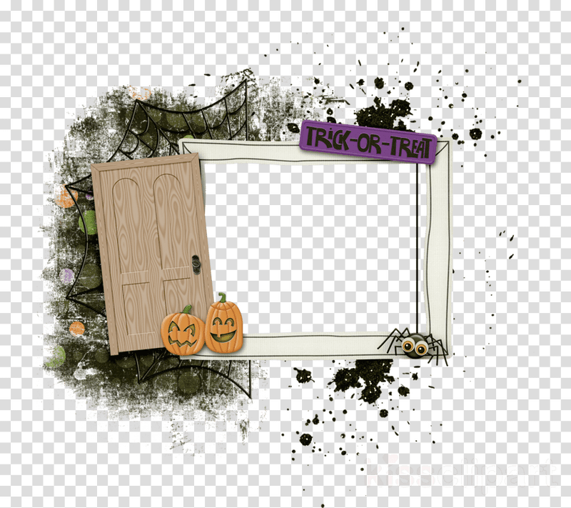 Spooky Halloween Picture Frame for Memories PNG