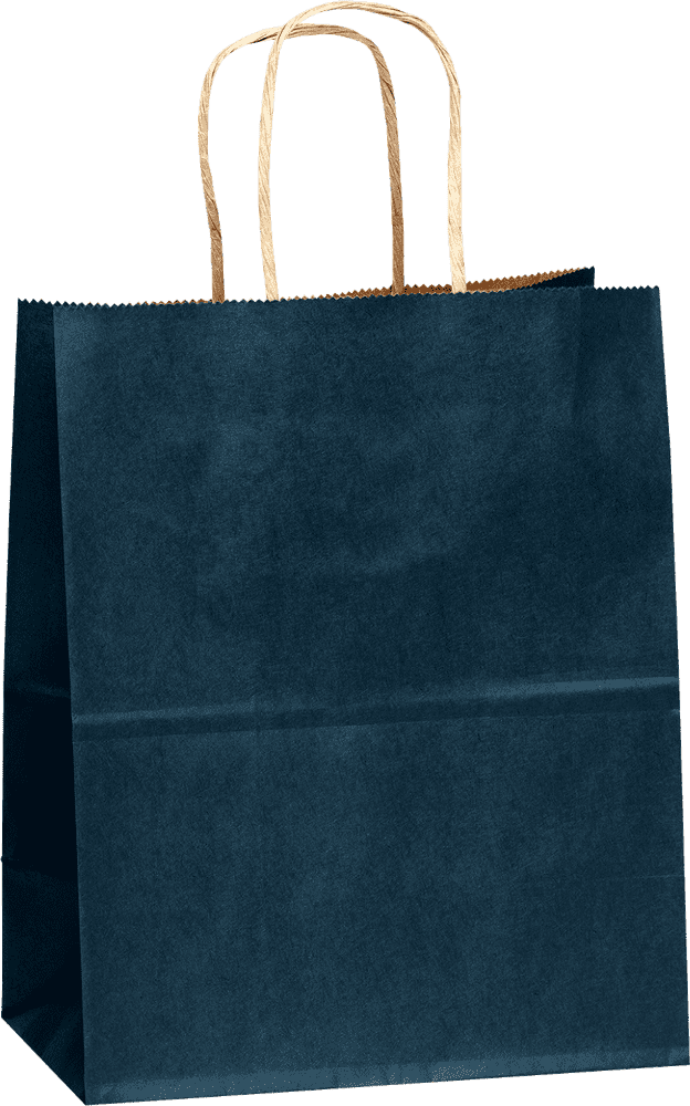 Elegant Blue Shopping Bag for Stylish Purchases PNG