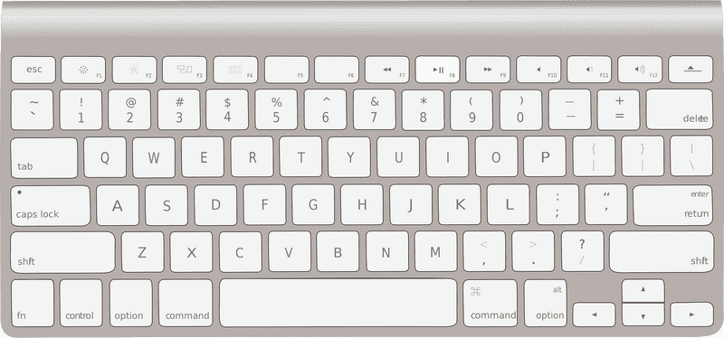 Sleek Wireless Magic Keyboard Design PNG