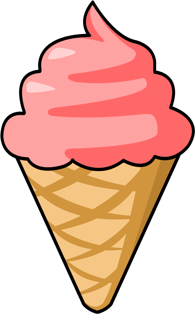 Delicious Strawberry Ice Cream Delight PNG