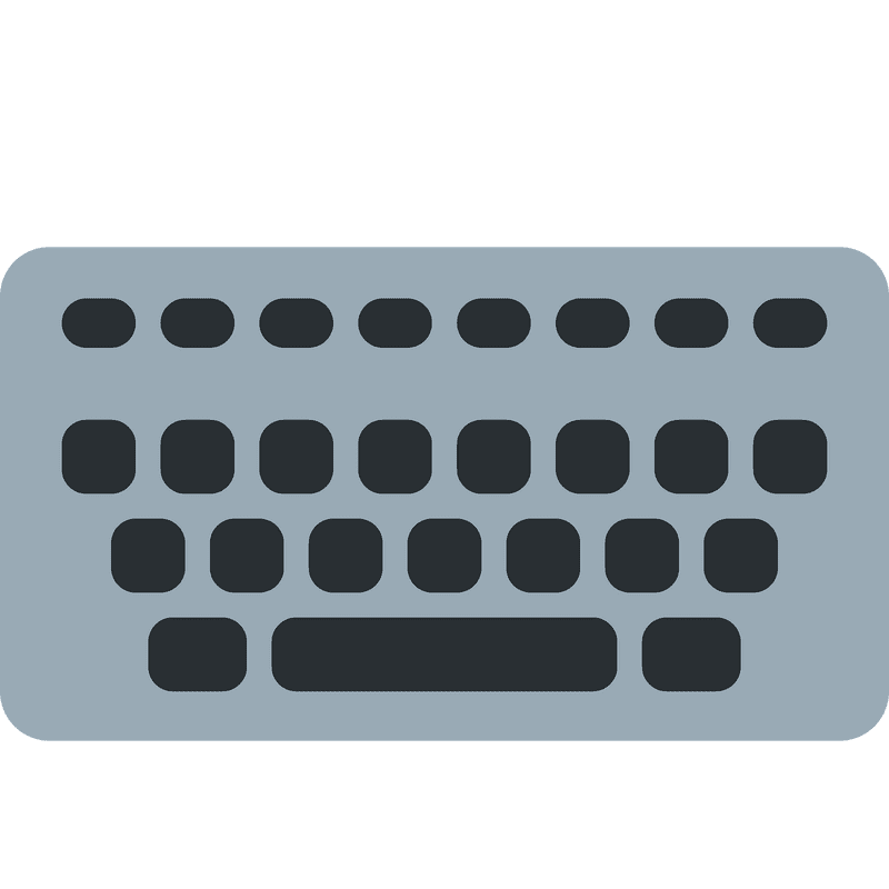 Modern Minimalist Keyboard Design PNG