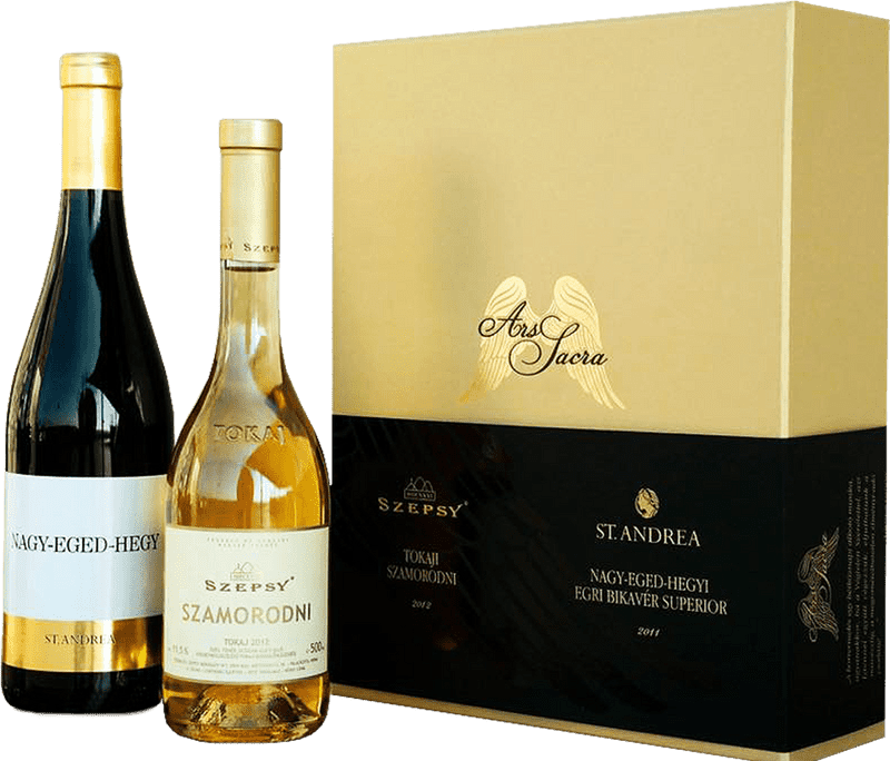 Elegant Wine Bottles Gift Set PNG