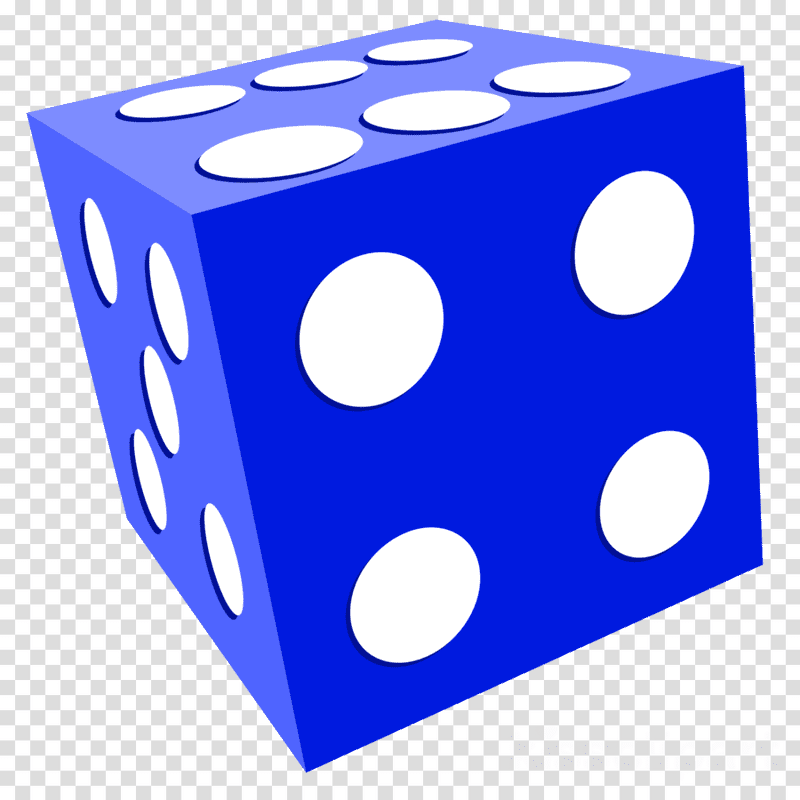 Blue Dice Game Adventure PNG