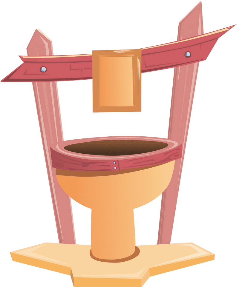 Rustic Bathroom Toilet Design PNG