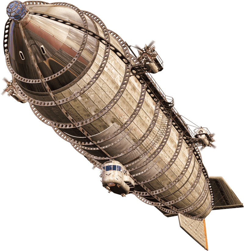 Skybound Adventure The Majestic Airship PNG