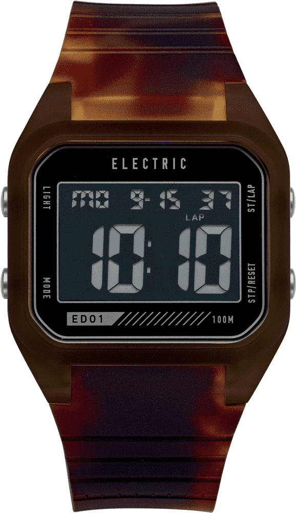 Modern Mechanical Watch with Digital Display PNG