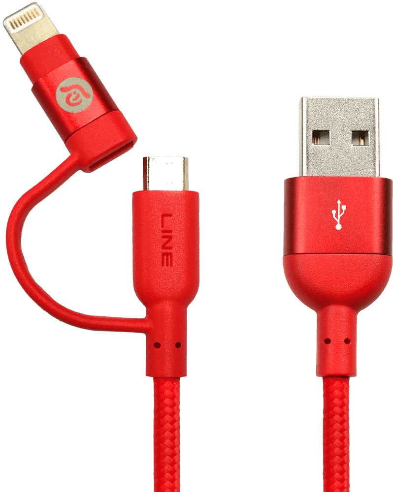 Red Cable Car Charging Duo PNG