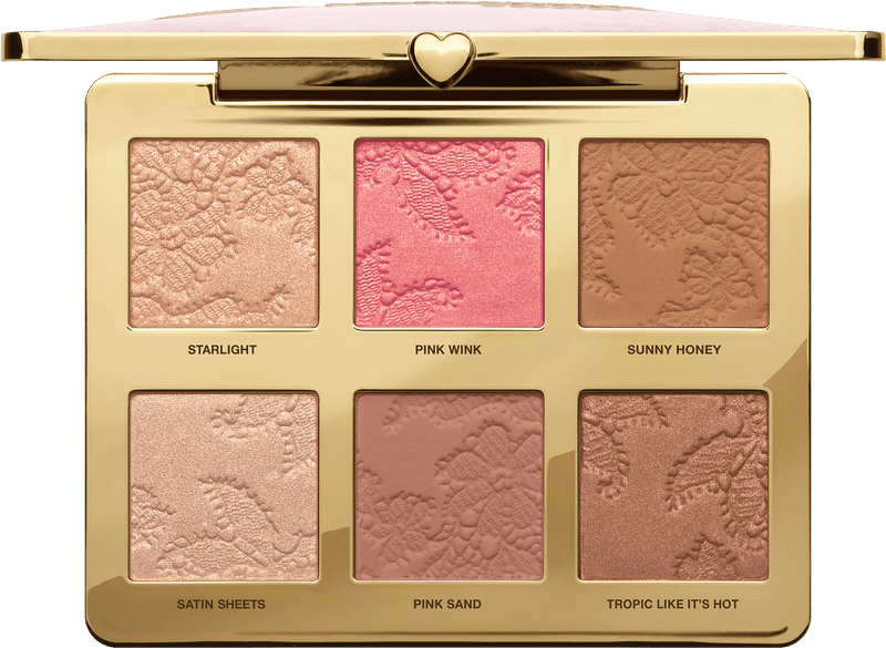 Warm Glow Blush Palette of Radiant Shades PNG