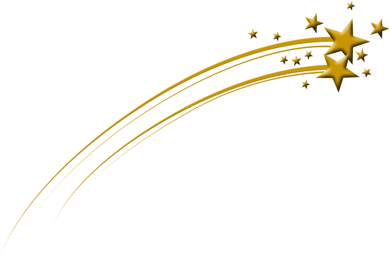 Golden Starry Christmas Wishes PNG