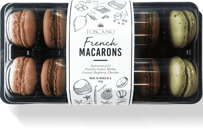 Elegant Assortment Macaron Box Delight PNG