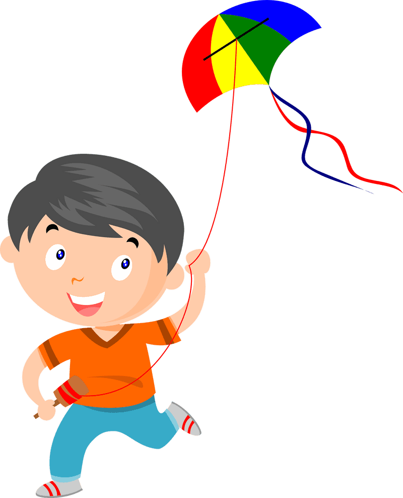 Joyful Adventures with My Colorful Kite PNG