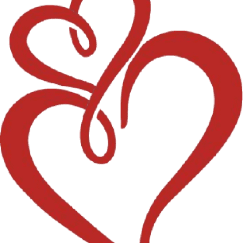 Whimsical Heart Embrace PNG