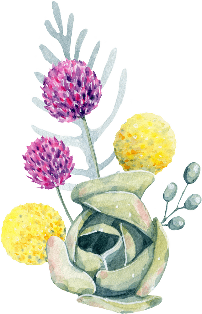 Vibrant Flower Bouquet of Joyful Colors PNG