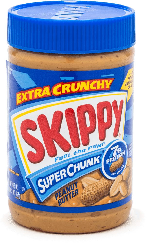 Skippy Super Chunk Peanut Butter Jar Delight PNG