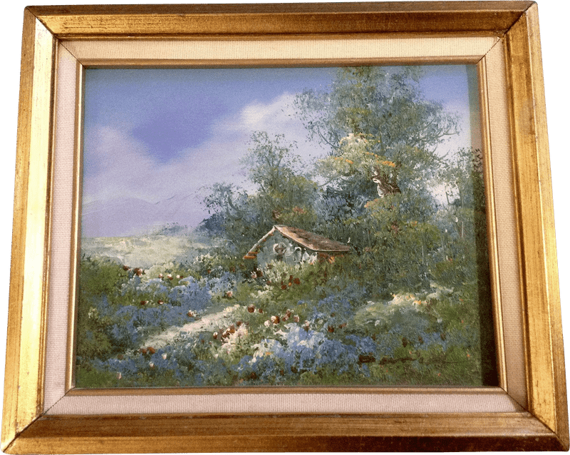 Whispers of Nature An Oil Landscape PNG
