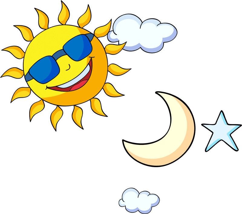 Moonlit Dreams and Sunny Smiles PNG