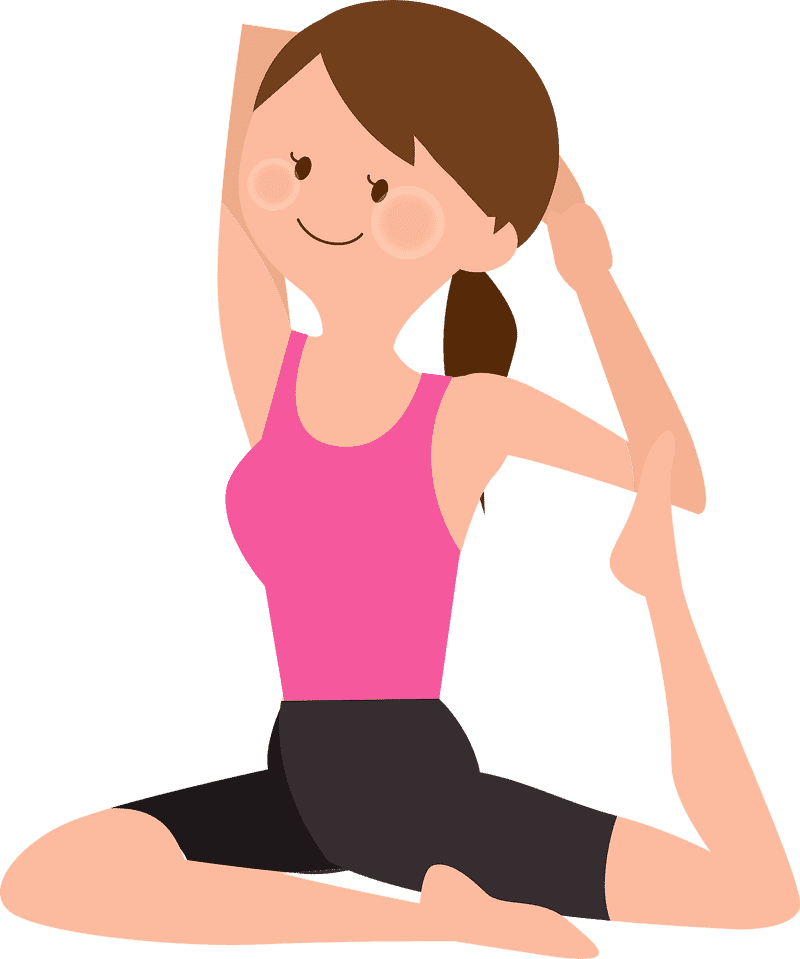 Joyful Yoga Stretch for Flexibility and Peace PNG